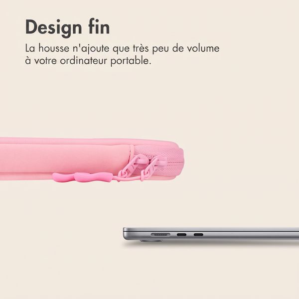 imoshion Pochette ordinateur avec compartiment 13 pouces - Candy Pink