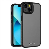 Accezz Coque Givrée Robuste Apple iPhone 13 - Noir