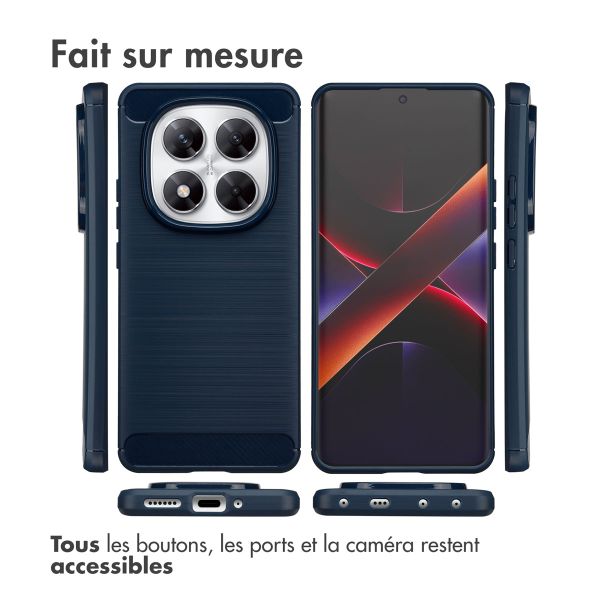 imoshion Coque Brushed Xiaomi Poco X7 - Bleu foncé