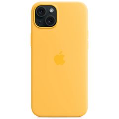 Apple Coque en silicone MagSafe Apple iPhone 15 Plus - Sunshine