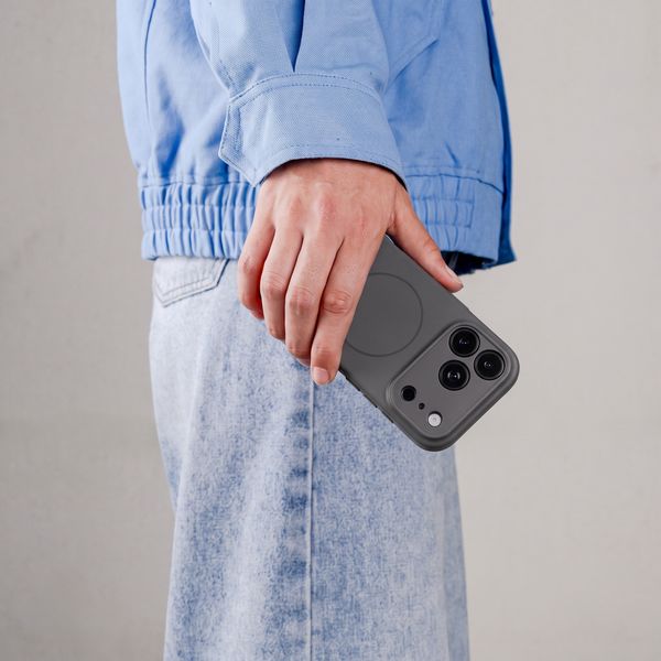 Accezz Coque Grip avec MagSafe Apple iPhone 16 - Gris