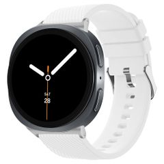 imoshion Bracelet en silicone flexible Samsung Galaxy Watch 9 (40/44mm) / Watch 8 (40/44mm) / Classic (46mm) - Blanc