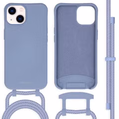 imoshion Coque de couleur avec cordon amovible Apple iPhone 14 - Ash Blue