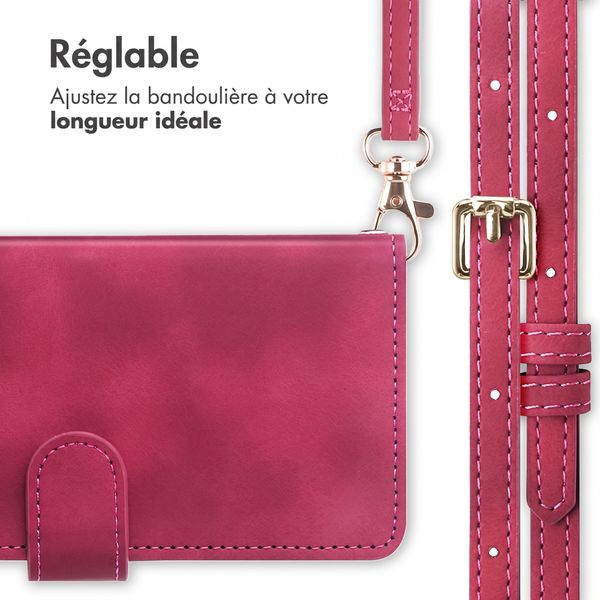 imoshion Etui de télephone portefeuille avec cordon Oppo Reno 16 / 16 Pro - Rouge