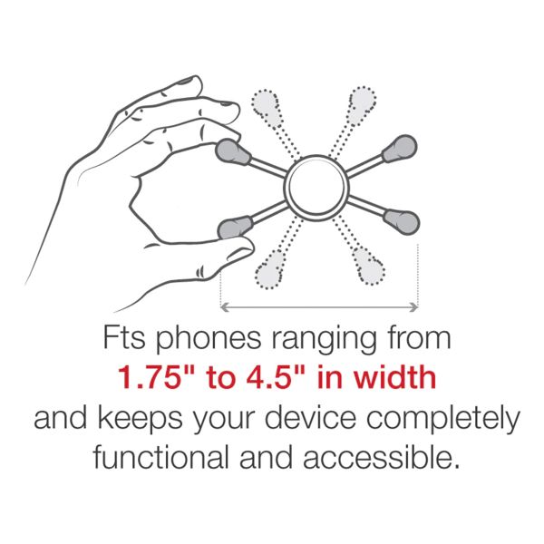 RAM Mounts Support de téléphone X-Grip® U-Bolt pour vélo / scooter / moto - Universel - Grand - Noir