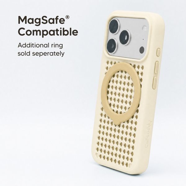 Callbuddy Coque avec strap Apple iPhone 17 Pro - Sand Glow