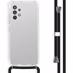 imoshion Coque arrière transparente avec cordon Samsung Galaxy A32 (4G) - Noir