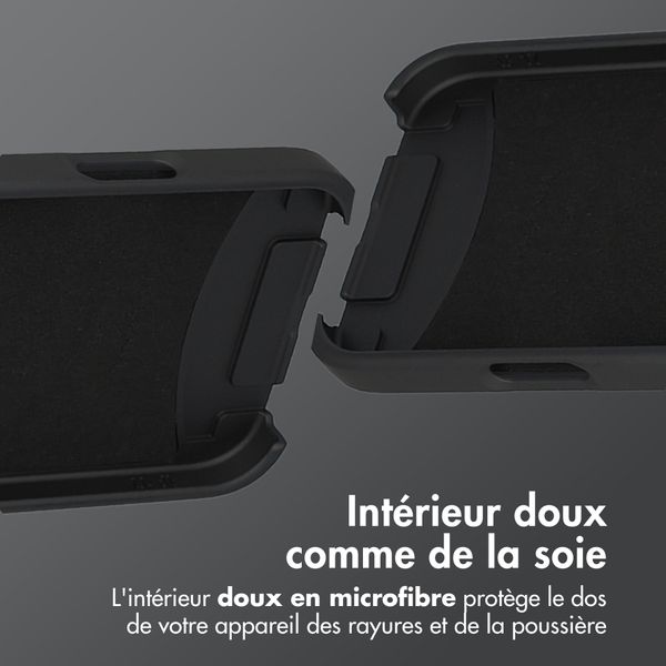 imoshion Coque arrière Color avec cordon amovible et MagSafe Apple iPhone 17 Pro - Noir