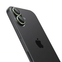 Spigen Optik Pro EZ Fit Lens Protector - Protection d'objectif de caméra (lot de 2) Apple iPhone 17 / 16 Plus - Vert