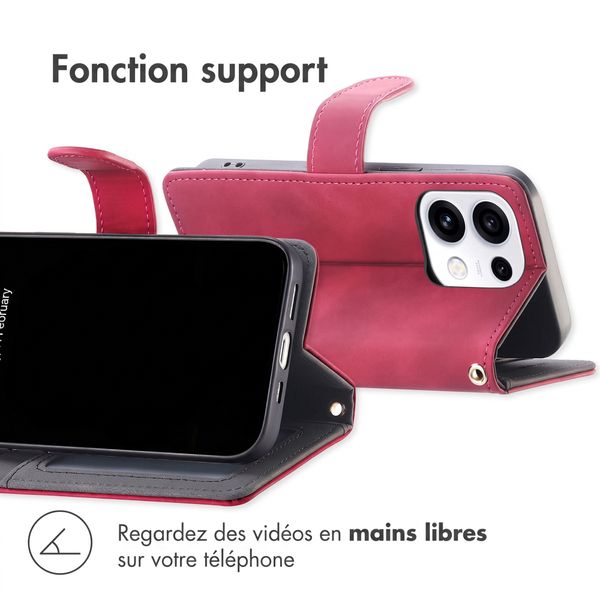 imoshion Etui de télephone portefeuille avec cordon Oppo Reno 16 / 16 Pro - Rouge