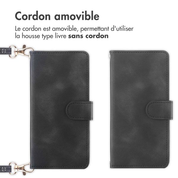 imoshion Etui de télephone portefeuille avec cordon Samsung Galaxy A25 (5G) - Noir