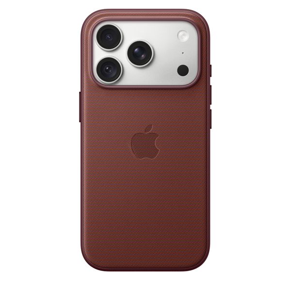 Apple Coque TechWoven avec MagSafe Apple iPhone 18 Pro - Burgundy