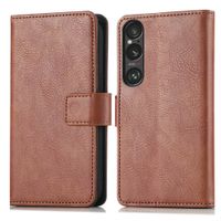 imoshion Étui de télephone portefeuille de luxe Sony Xperia 1 VI - Marron