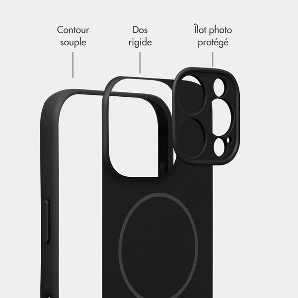 Accezz Coque Grip avec MagSafe Apple iPhone 16 Pro - Noir
