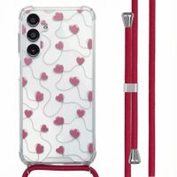 imoshion Coque Design avec cordon Samsung Galaxy A16 - Dusty Rose Connected Hearts