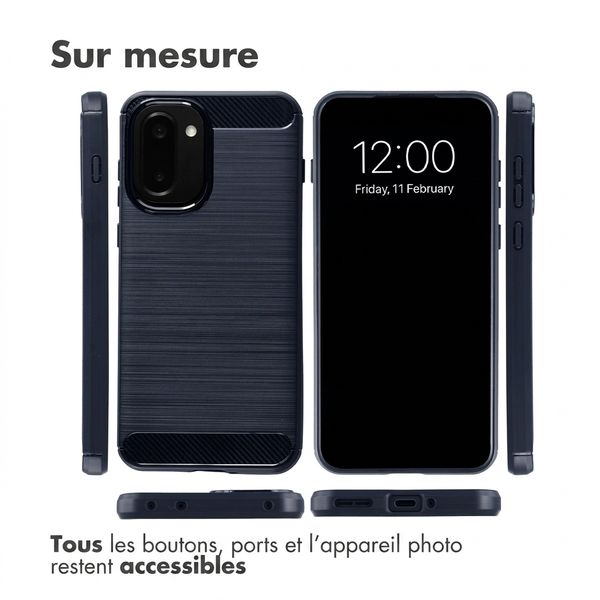 imoshion Coque Brushed OnePlus 15R - Bleu foncé
