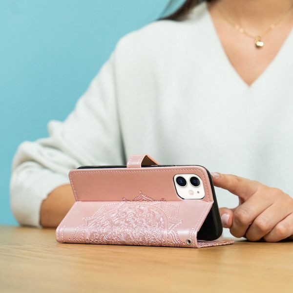 imoshion Etui de télephone Mandala Samsung Galaxy A32 (5G) - Rose Doré
