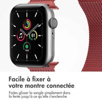 imoshion Bracelet magnétique milanais Apple Watch | 38/40/41/42 mm - Taille M - Rouge