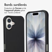 imoshion Coque arrière Color avec cordon amovible et MagSafe Apple iPhone 17 - Noir