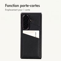 imoshion Étui arrière MagSafe en cuir synthétique avec porte-cartes Samsung Galaxy Z Fold 8 Ultra - Noir