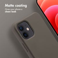 imoshion Coque arrière Color avec cordon amovible et MagSafe Apple iPhone 12 (Pro) - Black Coffee
