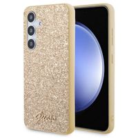 Guess Coque Glitter Flakes Samsung Galaxy S24 - Doré