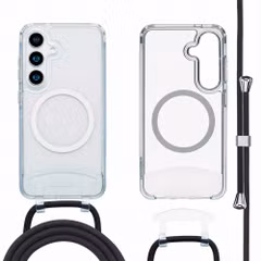 imoshion Coque MagSafe avec cordon amovible Samsung Galaxy S25 / S24 - Transparent