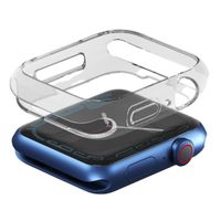 Uniq 2x Coque Glase Softcase Apple Watch 7 / 8 / 9 - 41 mm - Clear / Smoke