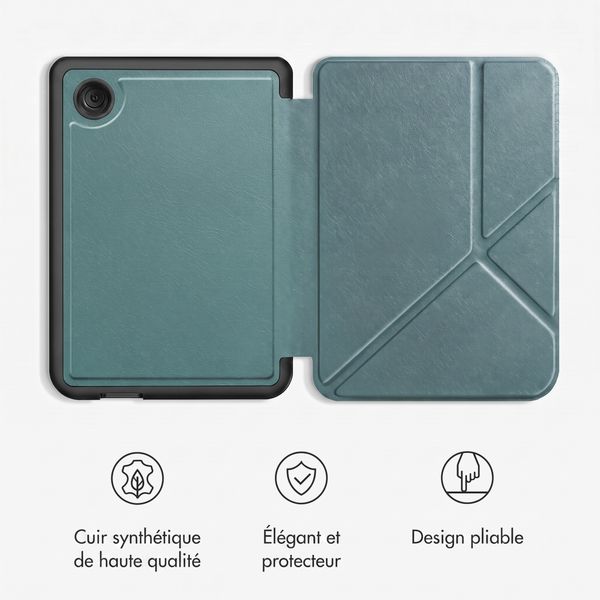 imoshion Étui de liseuse portefeuille Pliable Kobo Clara Colour / BW - Vert foncé