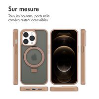 Accezz Coque Ring Stand avec MagSafe Apple iPhone 13 Pro Max - Marron