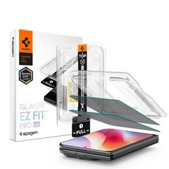 Spigen Protection d'écran en verre trempé GLAStR Privacy Applicator - lot de 2 Apple iPhone Duo