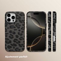 Selencia Coque Sabi imprimé panthère avec MagSafe Apple iPhone 16 Pro Max - Midnight Black