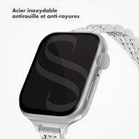 Selencia Bracelet en acier slim style Jubilee Apple Watch | 38/40/41/42 mm - Argent
