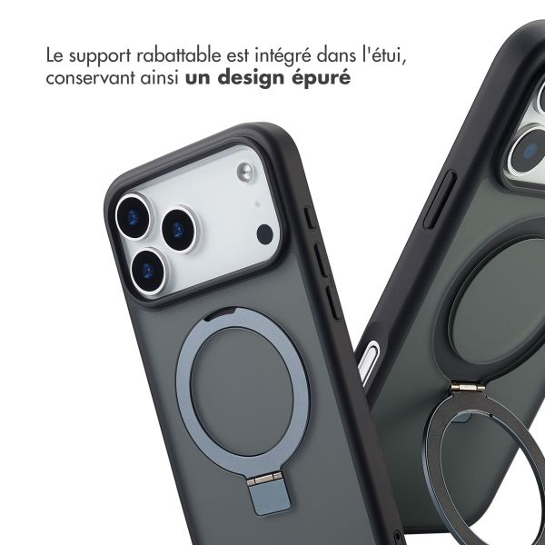 Accezz Coque Ring Stand avec MagSafe Apple iPhone 17 Pro Max - Noir