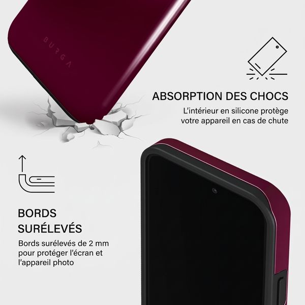 Burga Coque Tough MagSafe Apple iPhone 13 Pro - Dark Cherry