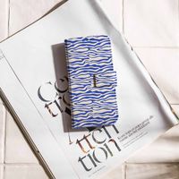 imoshion Étui de télephone portefeuille Design Apple iPhone Xr - White Blue Stripes