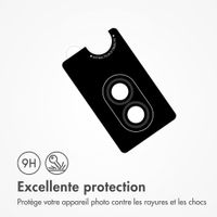 imoshion Protection caméra en verre lot de 2 Apple iPhone Duo - Noir