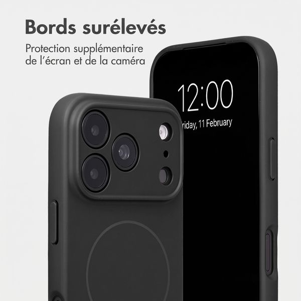 Accezz Coque Grip avec MagSafe Apple iPhone 18 Pro Max / 17 Pro Max - Noir