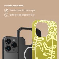 Selencia Coque arrière Vivid avec MagSafe Apple iPhone 15 Pro - Chalky Bloom