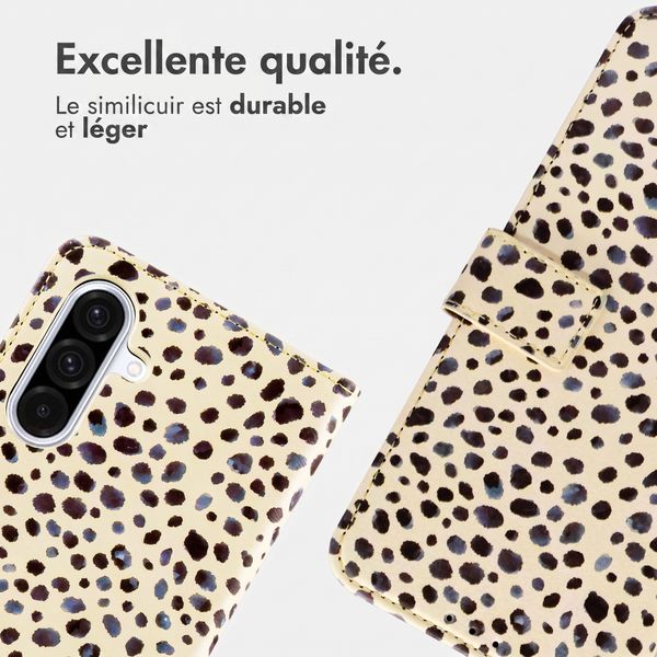 imoshion Étui de télephone portefeuille Design Samsung Galaxy A26 - Black And White Dots