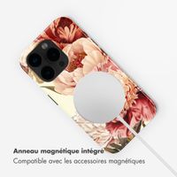 Selencia Coque arrière Vivid avec MagSafe Apple iPhone 15 Pro - Vintage Peony