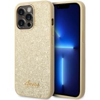Guess Coque Glitter Flakes Apple iPhone 14 Pro - Doré