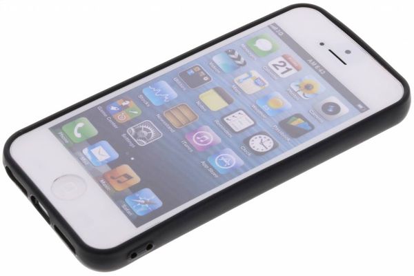 Concevez votre propre coque en gel Apple iPhone SE (2016) / 5 / 5s - Noir