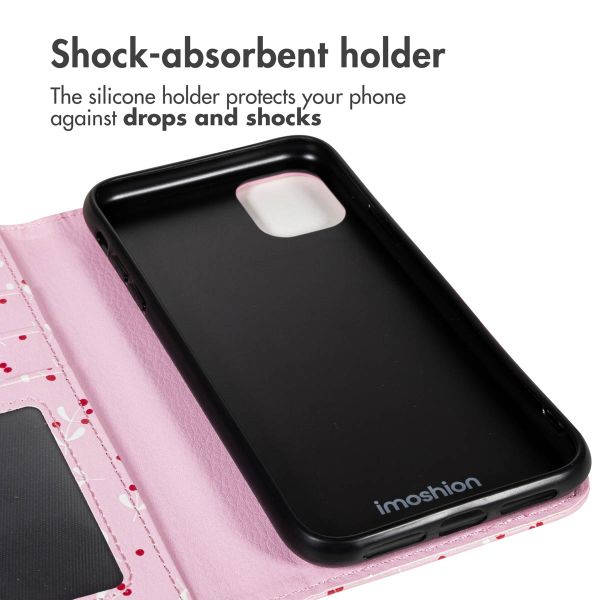 imoshion Étui de télephone portefeuille Design Apple iPhone 11 - Blush Berries
