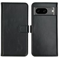 Selencia Étui portefeuille en cuir véritable Google Pixel 8 - Noir