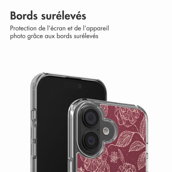imoshion Coque Design Apple iPhone 16 - Deep Rose