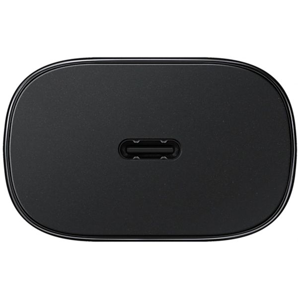 Samsung Câble USB-C vers USB-C d'origine - 1,8 mètre - 25 watts + adaptateur de recharge rapide USB-C d'origine - 25 watts - Noir