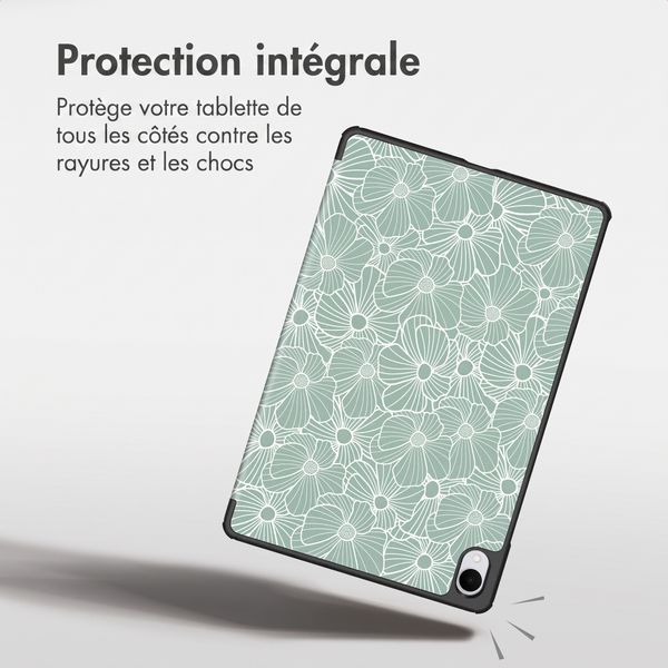 imoshion Coque tablette Design Trifold Samsung Galaxy Tab S11 - Botanica