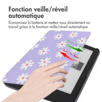 imoshion Design Slim Hard Case Sleepcover Kobo Clara HD - Flowers Distance