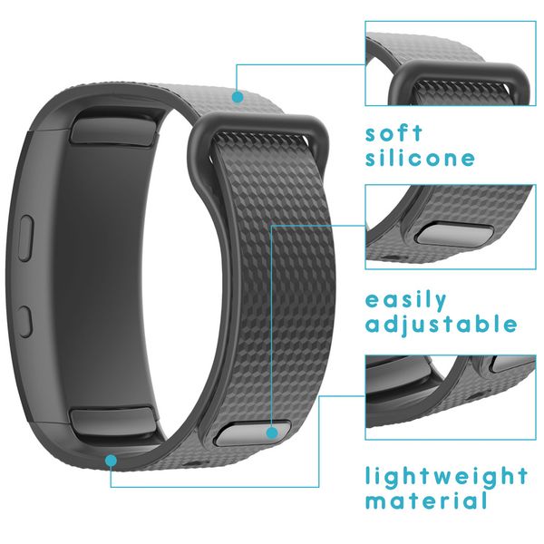 imoshion Bracelet sport en silicone Samsung Gear Fit 2 / 2 Pro - Gris